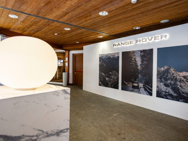 Evento degustazione Acque di Lusso Range Rover House Courmayeur